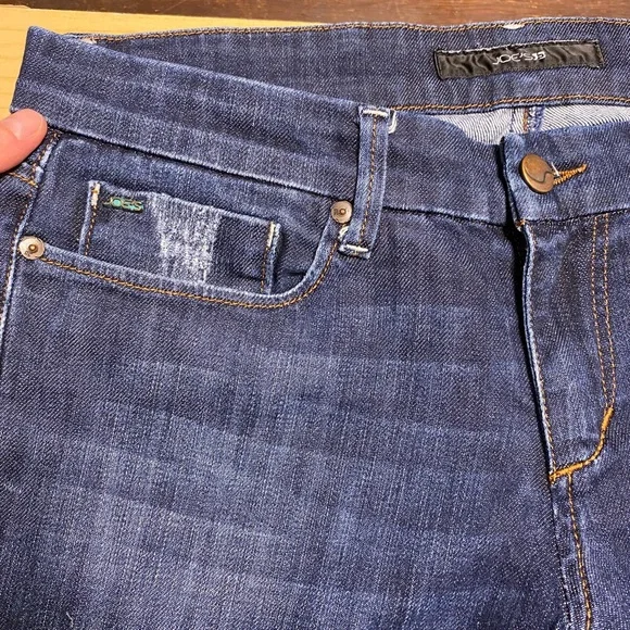 Joe's Jeans Cigarette Slim Straight Leg Mid Rise Jeans Dark Wash Size 29 - Picture 5 of 11